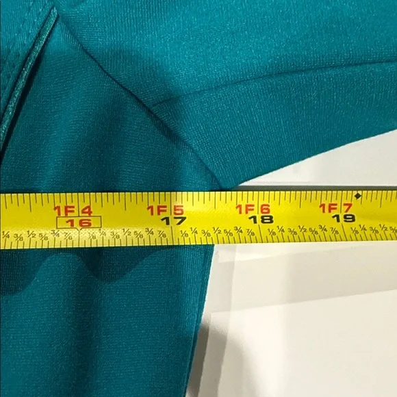 White House Black Market Teal Blazer, Size 6 - Picture 10 of 11